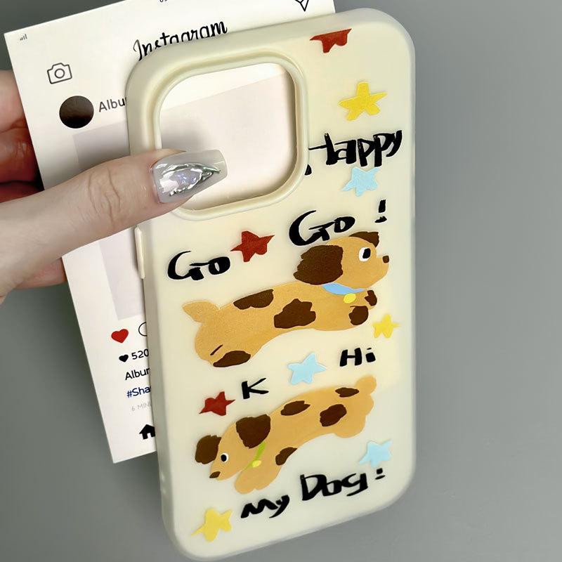 Zhitai iPhone 15 Pro Cartoon Jelly Skin Case, Fits Apple 14 Pro Max To iPhone 12