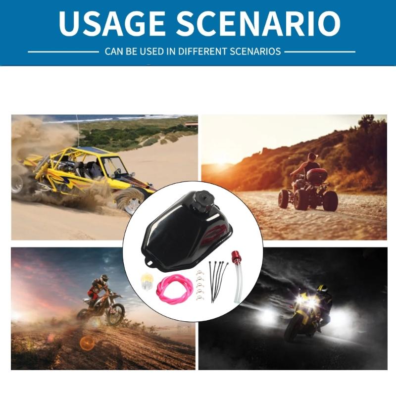 Replacement Iron Gas Tanks 4 Wheelers Fuel Storage Suitable For ATV Quads 50cc 125cc Chinese Models Adventure Riders