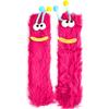 Winter Big Mouth Monster Design Warm Candy Colors Funny Lounge Sock Plush One Size Comfortable Furry Socks Gift Multi-color