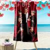 Harmony Diversity: BTS's Global Impact Beach Towel Beach Towel for Vacation Photos Beach Absorbent Bath Towel Seaside Swim Travel and Vacation Towels