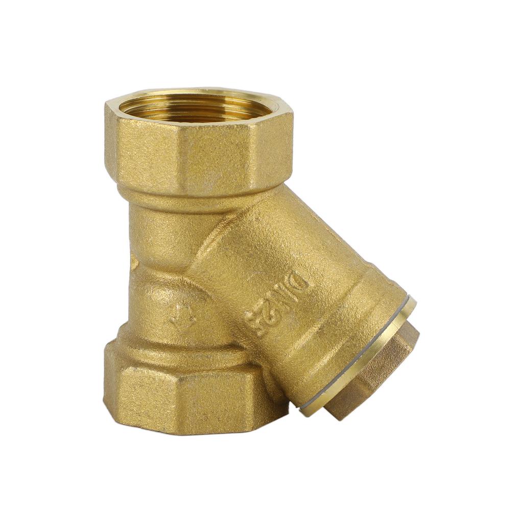 1" Female NPT Brass Y Strainer For Fire Alarm Lines and Plumbing