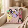Anime K-K-On! Cushion Cover Double-Sided Printed Pillow Cover Hypoallergenic Dust-Mite Proof
