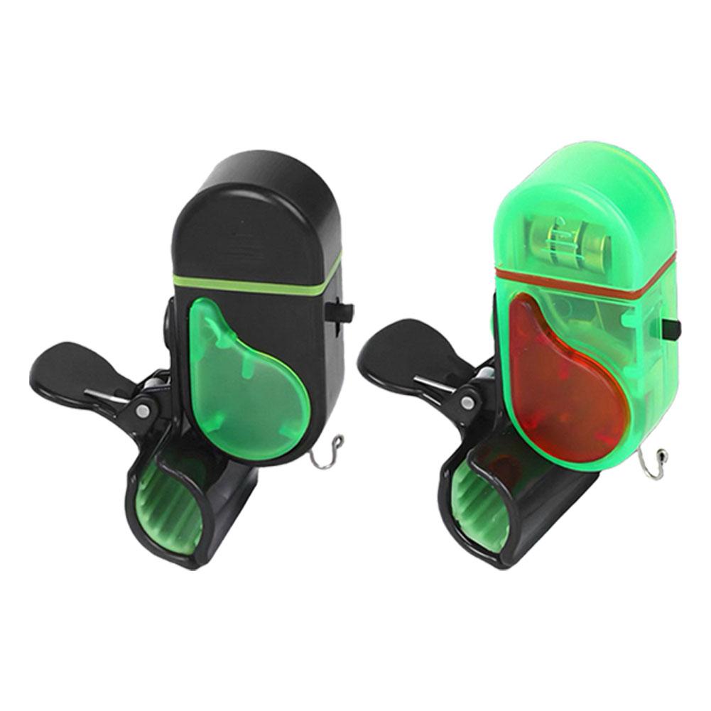 1/2KS Rybářský hlásič záběru s LED světlem, Klip na rybářský prut Elektronický hlásič záběru ryb Zvukový hlásič záběru Zvonek s LED světly