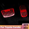For Toyota Corolla E210 12th     Car Pedals Pads Accelerator Fuel Brake Footrest Pedal Plate Covers Accessories