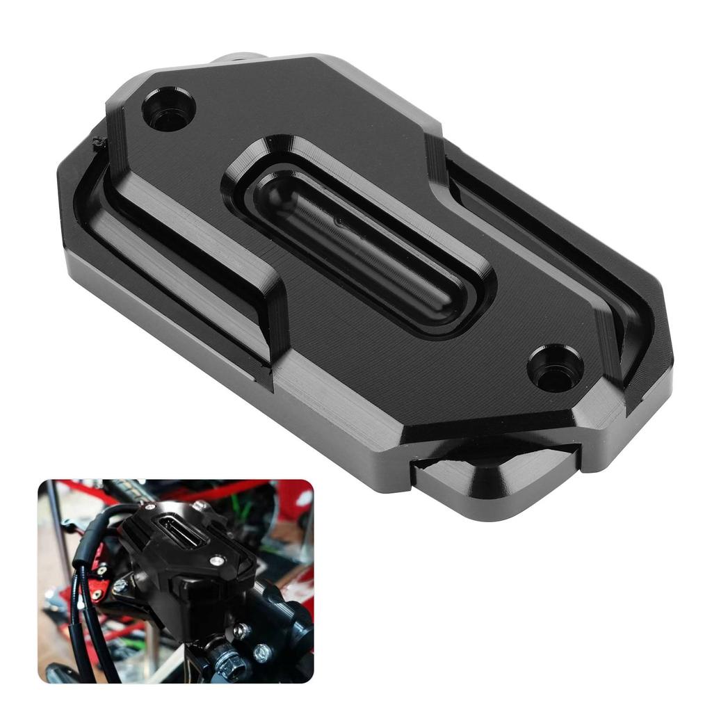 Front Brake Fuel Cover Reservoir Oil Cap Fit for Honda CB650FCBR650FCB650RXADV750Black