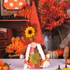 Thanksgiving Gnomes Decoration Plush Sunflower Handmade Tomtes Swedish Gnomes Tomtes Ornaments for Kitchen Tiered Tray
