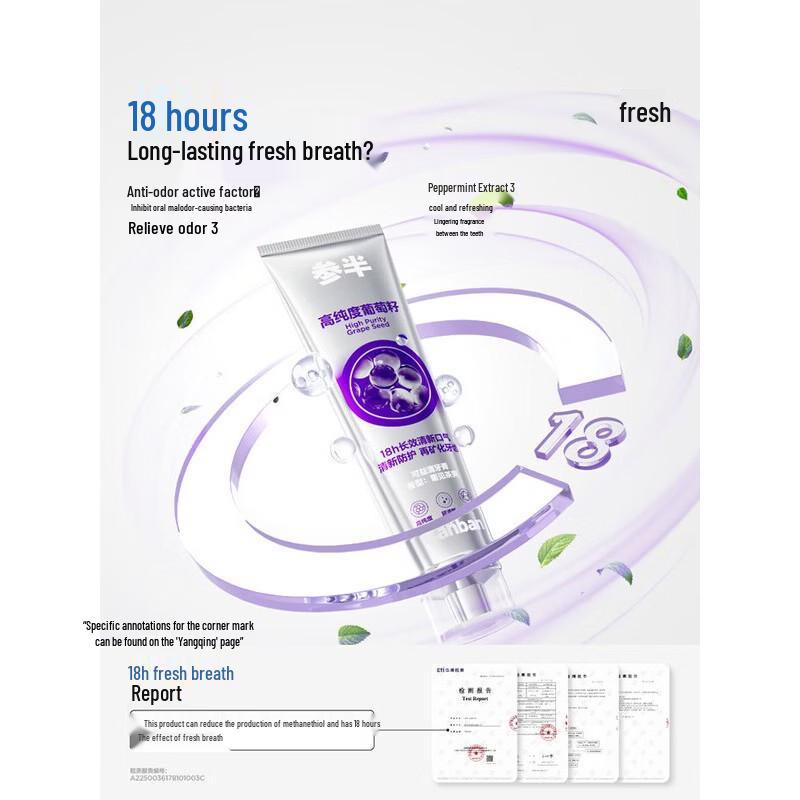 Canban Grape Seed Fresh Toothpaste