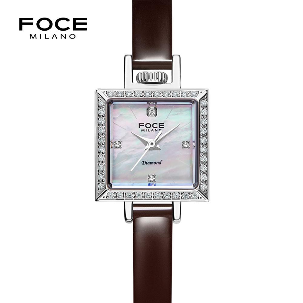 Pocheleidi 18Mm Women'S Diamond Leather Watch Fm1912L-Wh