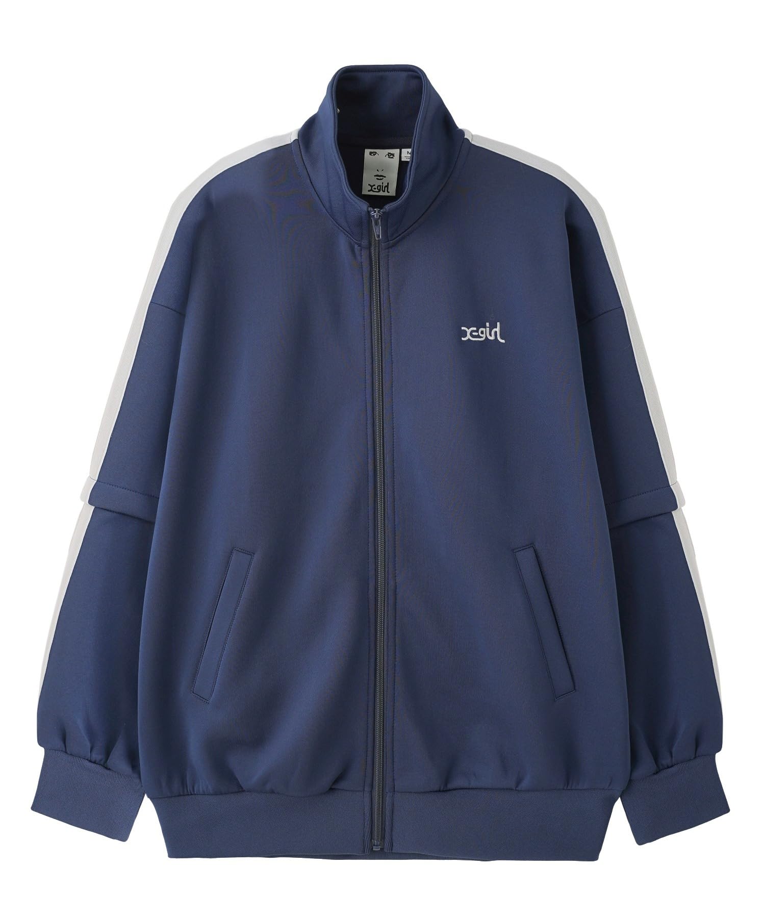 

Jersey Track Size S X-girl 2-Way Jacket, Navy, (105243012006)