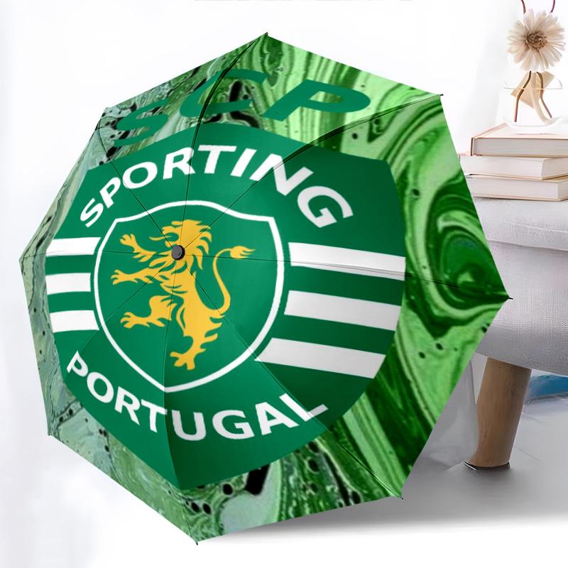 SCP Portugal: Green Gold Pride Folding umbrella travel Portable light outdoor Three folds
