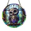 Easy To Install Halloween Owl Hanging Ornaments Painted Design Acrylic Window Pendant  Home