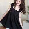 Solid Color Square Collar Sleeveless Large Size Camisole Summer Sweet Age-reducing and Flesh-covering Casual Top