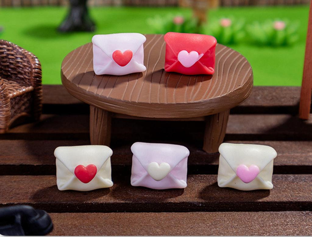 10-300 Play Scene Decoration Mini Colored Envelope Series Flat Back Manicure Parts Embellishments For Hair Bows Accessorie Toys