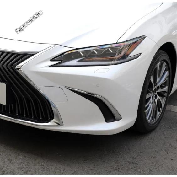 Car Styling Front Bumper Corner Spilitter Strip Cover Decorative Trims Stainless Steel Fit For Lexus ES 2018 - 2025 Exterior