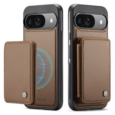 2 In 1 Detachable Magnetic Cards Solt Wallet Leather Case for Google Pixel 9 Pro XL 9Pro Removable Bag Pocket RFID Phone Shockproof Protect Cover