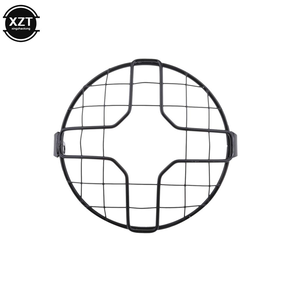 6.5 " Motorcycle Universal Vintage Headlight Protector Retro Grill Light Lamp Cover For Harley Ducati Chopper Yamaha Cafe Racer