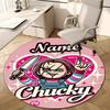 Personalized C-Chucky Round Chair Office Rug - Perfect for Mat, Office Chair & More - Ideal Gift for Birthdays and Holidays