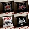 Heavy Metal Band SSlayer Cushion Cover Reversible Soft Durable Pillow Cover Home  Car MultiScene Use for Daily Comfort
