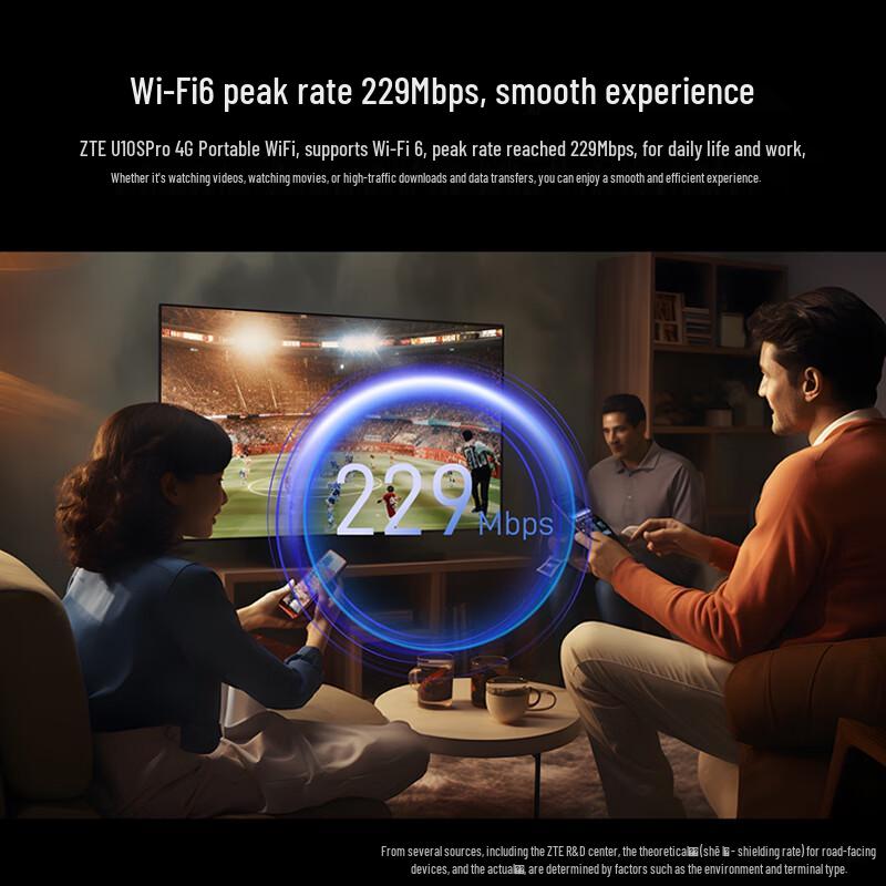 ZTE U10S Pro Portable Wi-Fi 6 Hotspot