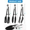 Food Tongs Stainless Steel BBQ Pasta Tongs Steel Handle Lock Design Bread BBQ Tongs Salad Cooking Kitchen To