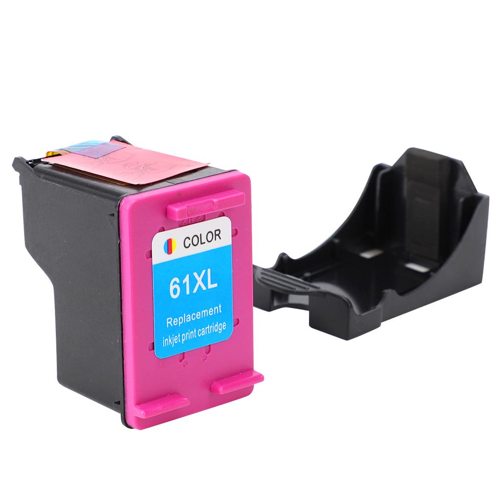 For  61 XL Officejet 2620 4639 Deskjet 1000 1050 2000 Printer Refillable Ink Cartridge
