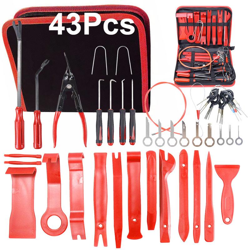 Car Trim Removal Set, Plastic Panel Fastener Removal Tool, Car/Trim/Panel/Door/Audio/Auto Clip Pliers/Terminal Removal Tool Kit
