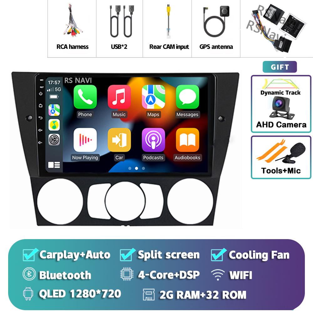 

Android 14 Автомобильное радио для BMW E90 2005 - 2013 Плеер Мультимедиа GPS Навигация Стерео CarPlay Авто Видео 4G+WIFI DVD 360 Камера
