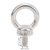 4pcs M6 Metric Thread Lifting Eye Bolts Durable Eye Ring Bolts  Industrial Fastening