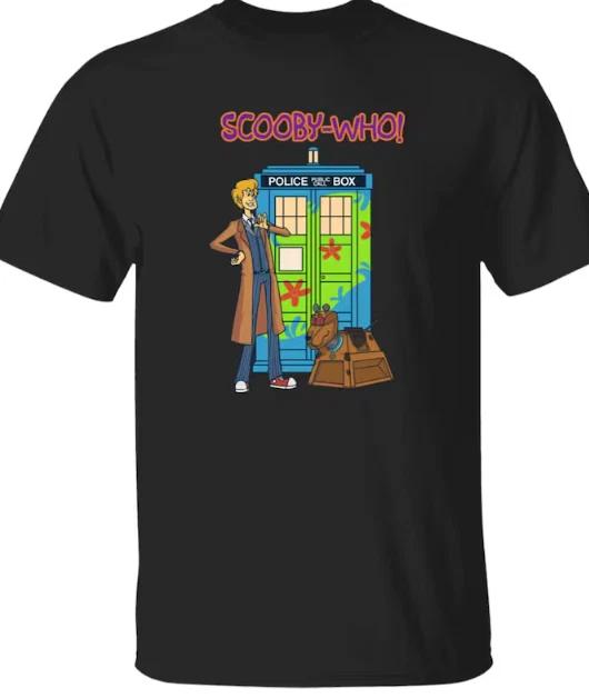 Detective Dog T-Shirt | Cartoon Dog Doctor Who Mashup Tee | L