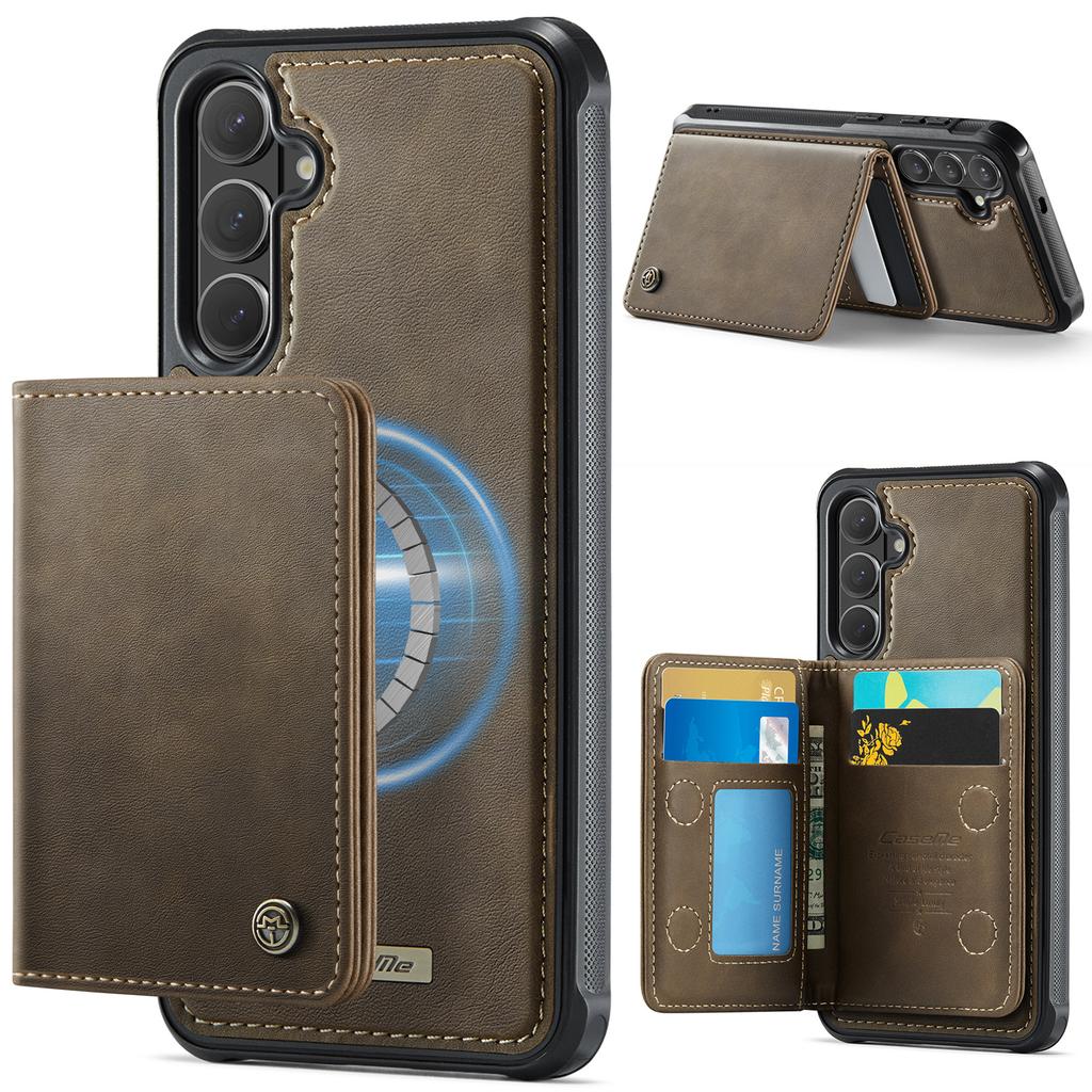 2 In 1 Detachable Luxury Business Magnetic Leather Case For Samsung S26 Ultra S25 S24 Plus S23 S22 A17 A07 A57 Shockproof Cover
