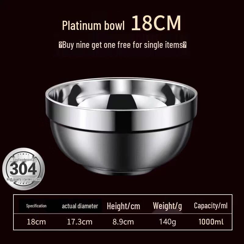 Kids  304 Stainless Steel Insulated Soup Bowl