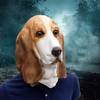 Halloween Gesichtsbedeckung Hautfreundlich Verschleißfest Emulsion Hundekopf Tiergesichtsbedeckung für Zuhause