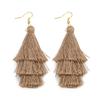 2020 3 Layered Bohemian Fringed Luxury Statement Tassel Earrings 2020  Boho Fashion Jewelry Women Long Drop Dangle Earrings