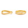 SHIXIN Minimalist Irregular Smooth Metal Open Bangle for Women Hip Hop Geometric Gold Color Stacked Bracelet New Trendy Jewelry
