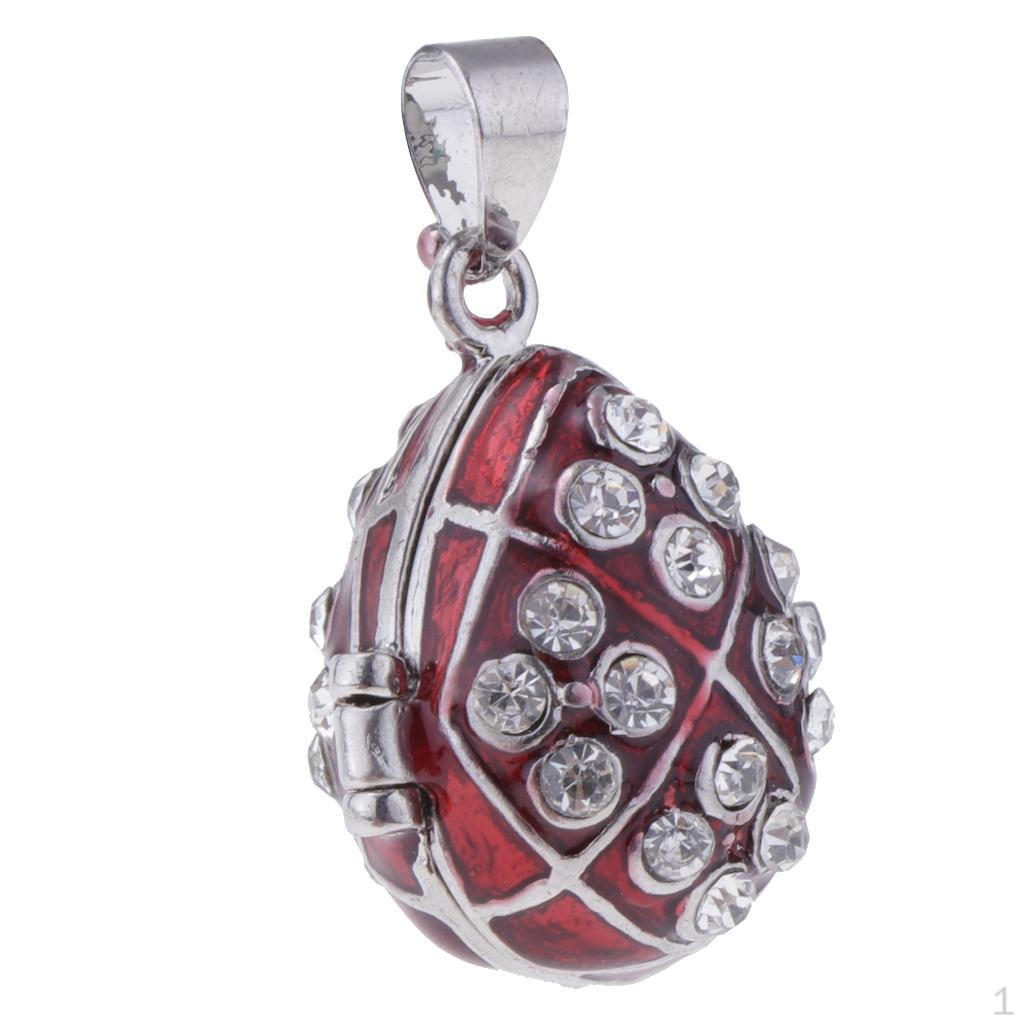 Enamel Locket Openable Cremation Keepsake Urn Pendant Memorial Jewelry