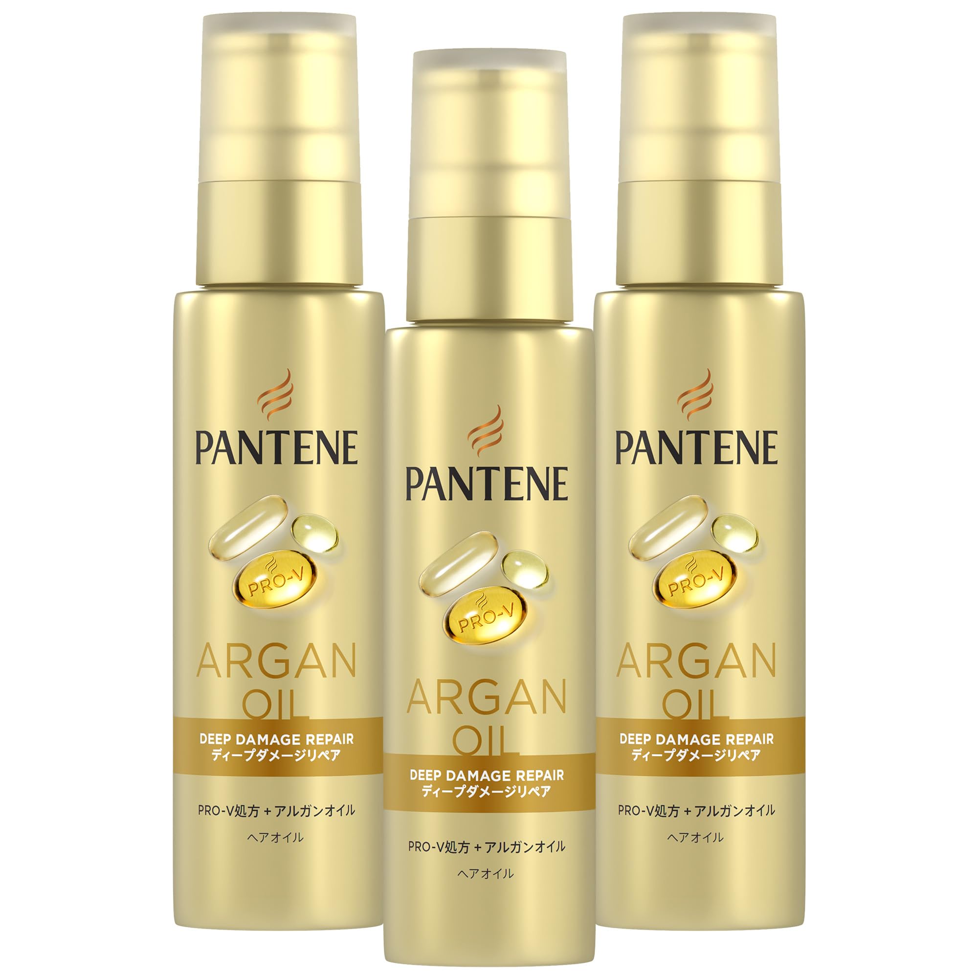 Несмываемый уход Pantene (Масло для волос) 70 мл x 3 Глубокое восстановление повреждений [Оптовая покупка]