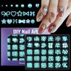 30 Grid Abs Semi-Round Pearl Nail Art Jewelry Special-Shaped Pearl Diy Decorative Accessories Mixed Size Jewelry