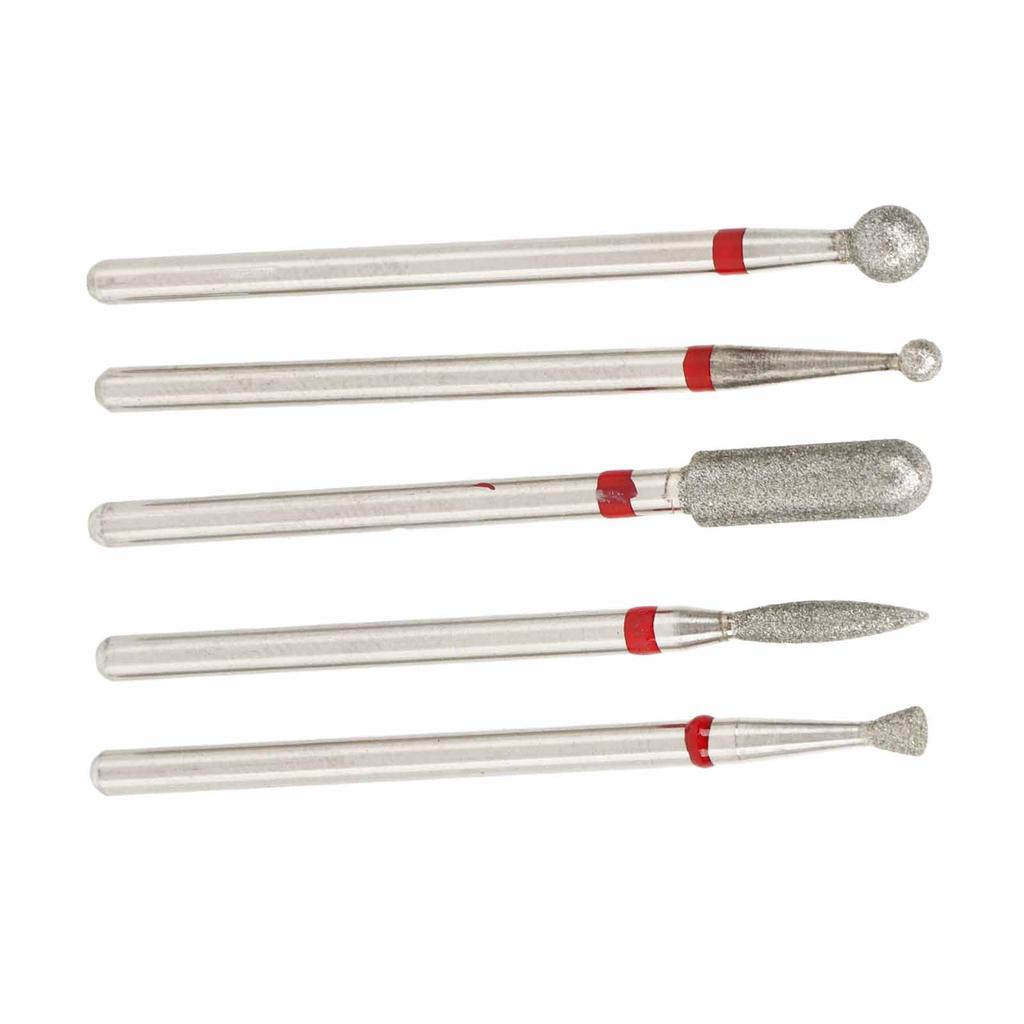 5 Type Nail Art Manicure Drill Bits Nail Drill Bits Pedicure Manicure Grinding Head Portable