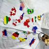50Pcs National Flags Stickers Various Cute Decals Waterproof PVC Adhesive Decoration Self-adhesive Cartoon Stickers Motorcycle Phone