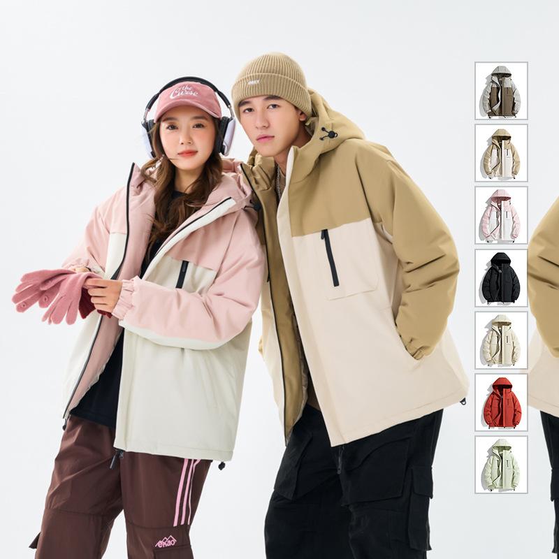 Winter Graphene Outdoor Stormtrooper Coat Cotton Jacket Warm Splicing Coat Hooded Cotton Jacket