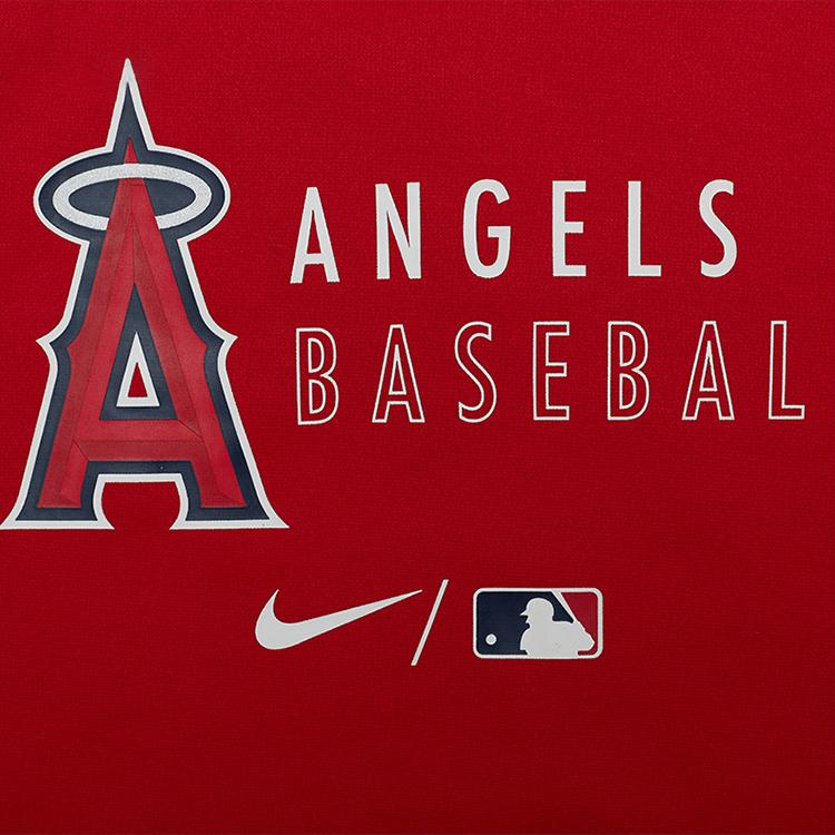 Nike X MLB Collaboration Letter Logo Printed Long Sleeve Hoodie Kids hoodies Red 3Z3B7SAVD-LAA