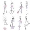 Cute Heart Butterfly Bowknot Charm Pendant Phone Straps Pocket Keychain Strap