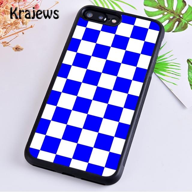 Krajews Checkerboard Checkered For iPhone 17 Air 16 Phone Case Cover 15 14 plus 12 13 pro max coque Fundas