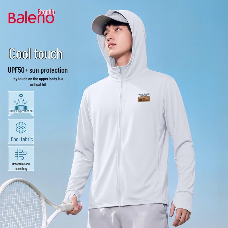 Baleno Men s UPF50+ Ice-Feel Sun Protection Hooded Jacket 3XL