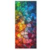 Vintage Geometrische Fenster Sichtschutzfolie Wasserdicht Wiederverwendbar UV Sonnenschutz Glasaufkleber Abdeckung Dekorativ Mattiert Buntglas Statisch Haftend