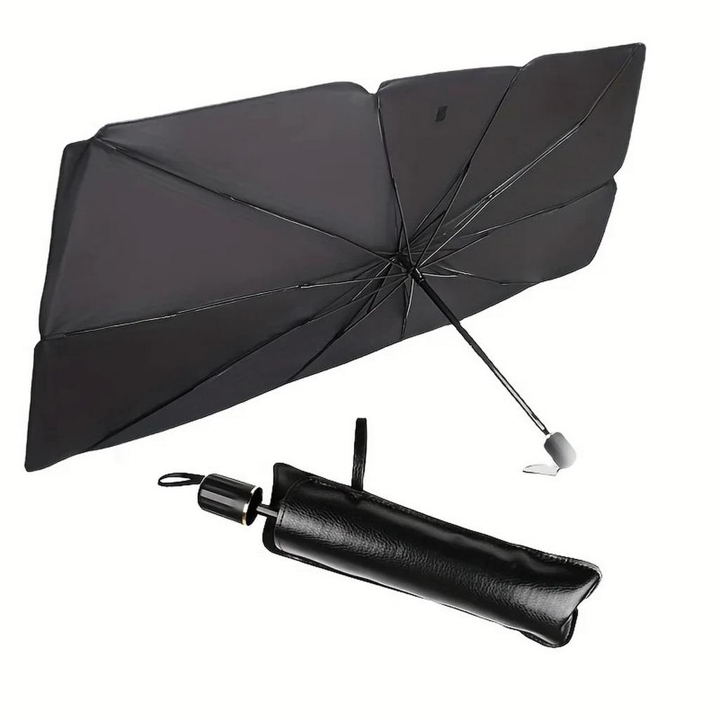 Parasolar Premium pentru Parbriz - Blocator Reflectiv UV, Protector Pliabil pentru Vizieră, Menține Vehiculul Răcoros, Ușor de Utilizat și St