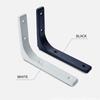 2 Pieces L-Shape Floating Shelf Brackets Invisible Shelf Support Right Angle Metal Wall Mounted Brackets Easy To Install