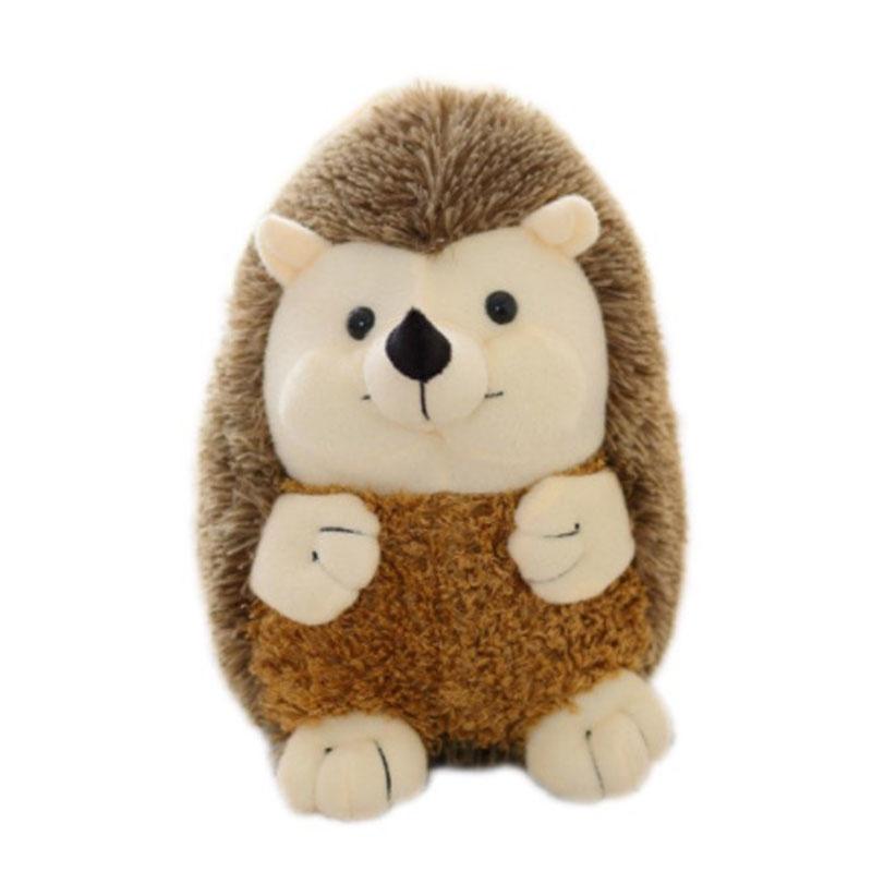 Soft Hedgehog Plush Toy Teddy Cute Stuffed Animal Baby Kids Gift Children 17cm коричневый