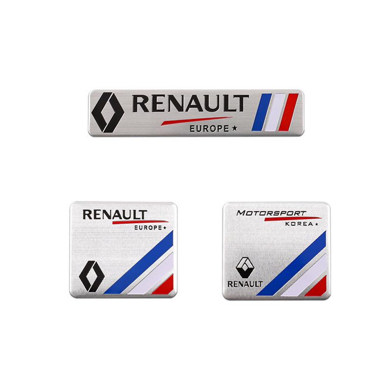 Dekorative Metall-Autosticker & Heckembleme für Renault Koleos, Captur und Fluence