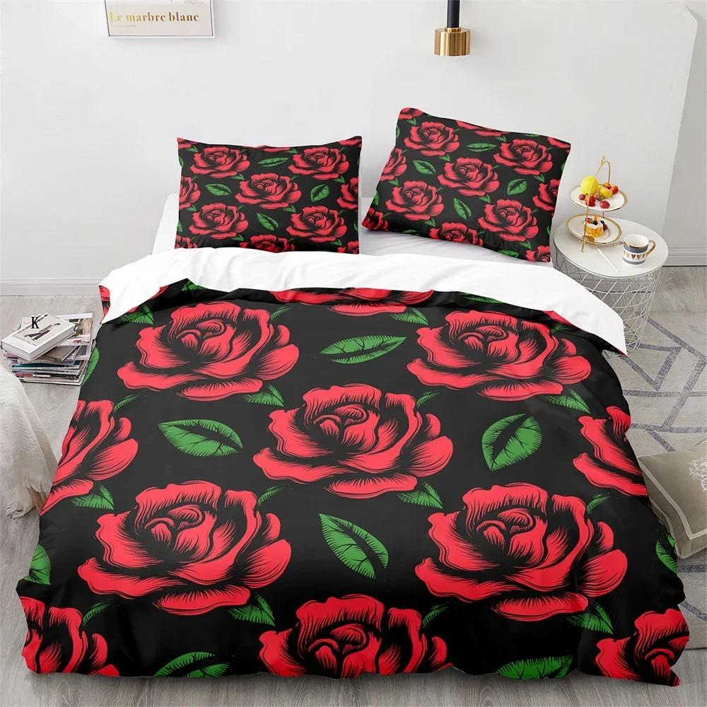 Valentine's Day King Queen Duvet Cover Angel Cupid Bedding Set for Teens Adults Romantic Couple 2/3 Pcs Polyester Quilt Cover